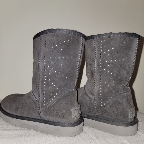 UGG Gray Swavorski Midi Boot Style 1110420 US 6 - Picture 5 of 8